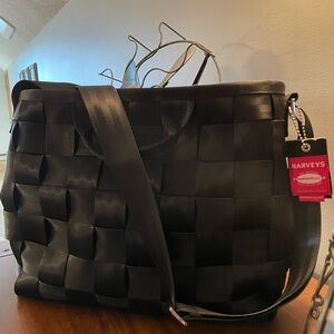 Harvey’s Seatbelt laptop bag, black.